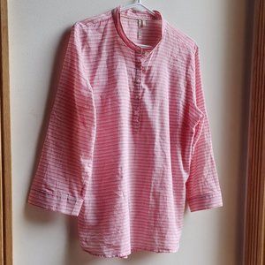 Grand & Greene Rose Striped Button-Up Blouse
